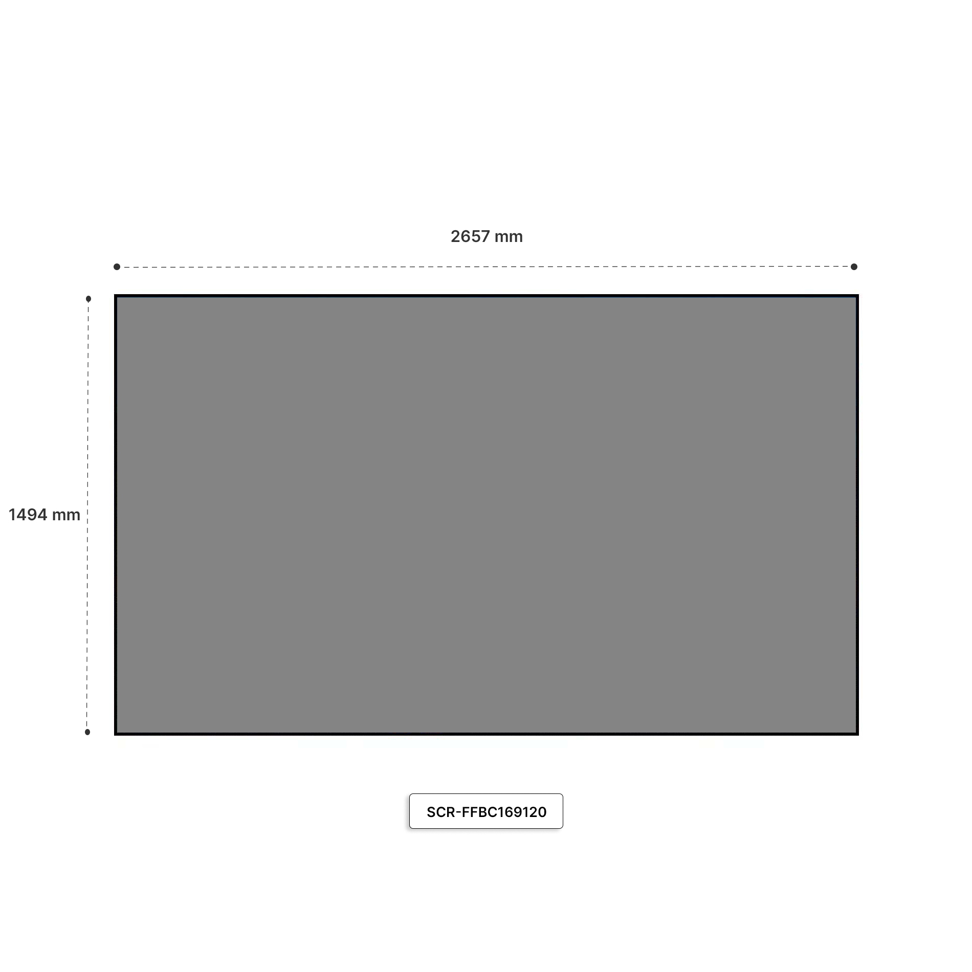 STARVIEW FIX FRAME SCREEN BLACK CRYSTAL SERIES