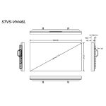 STARVIEW 46″ 500 NITS FHD EVEN BEZEL 0.88MM VIDEO WALL STVS-VM46L