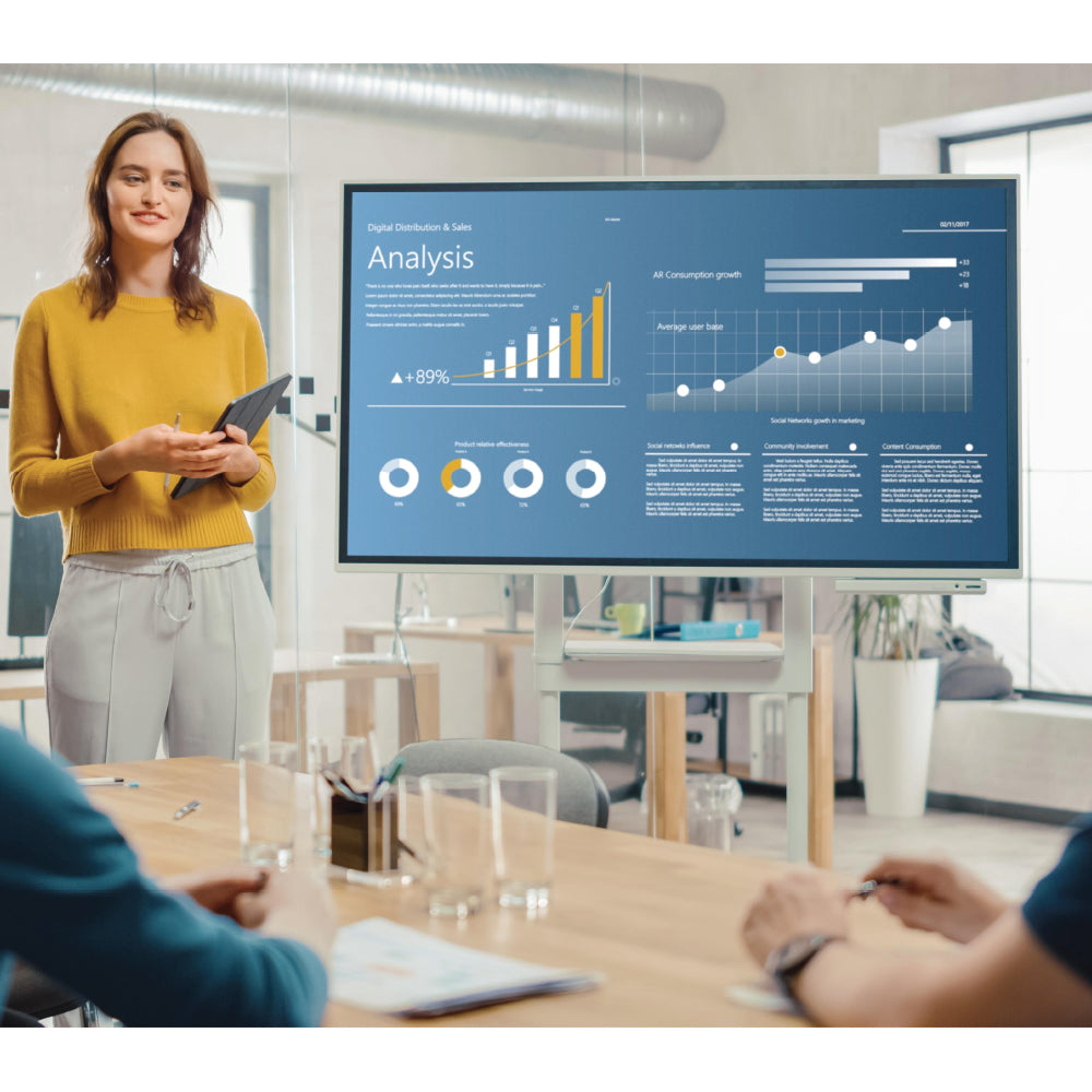 STARVIEW 100″ 450 NITS UHD SCREEN SA-P98.EE-C (WITH EX CAMERA & MIC VIDEO CONFERENCE)